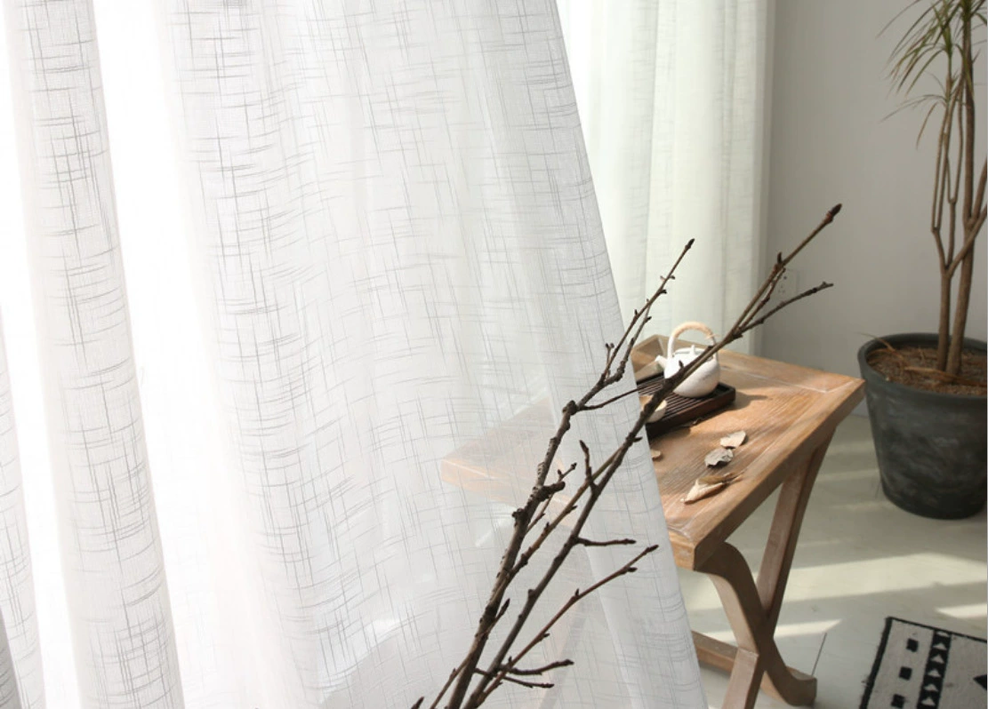 Cloth, curtain for living room, cotton and linen