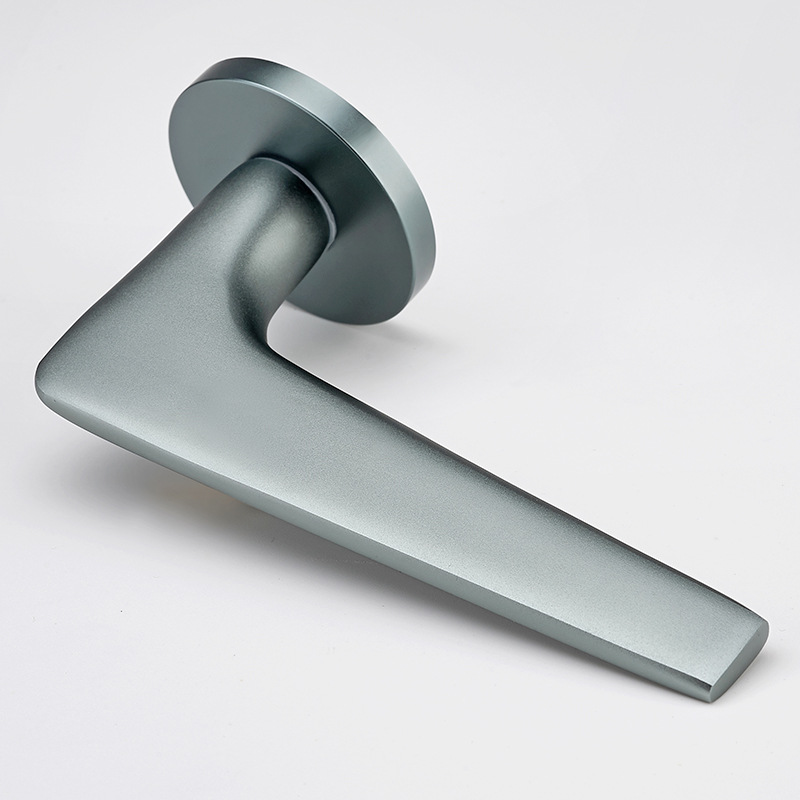 Cerradura de la puerta del dormitorio de estilo europeo cerradura dividida interior baño gris manija de la puerta de madera maciza manija de silencio cerradura de la puerta