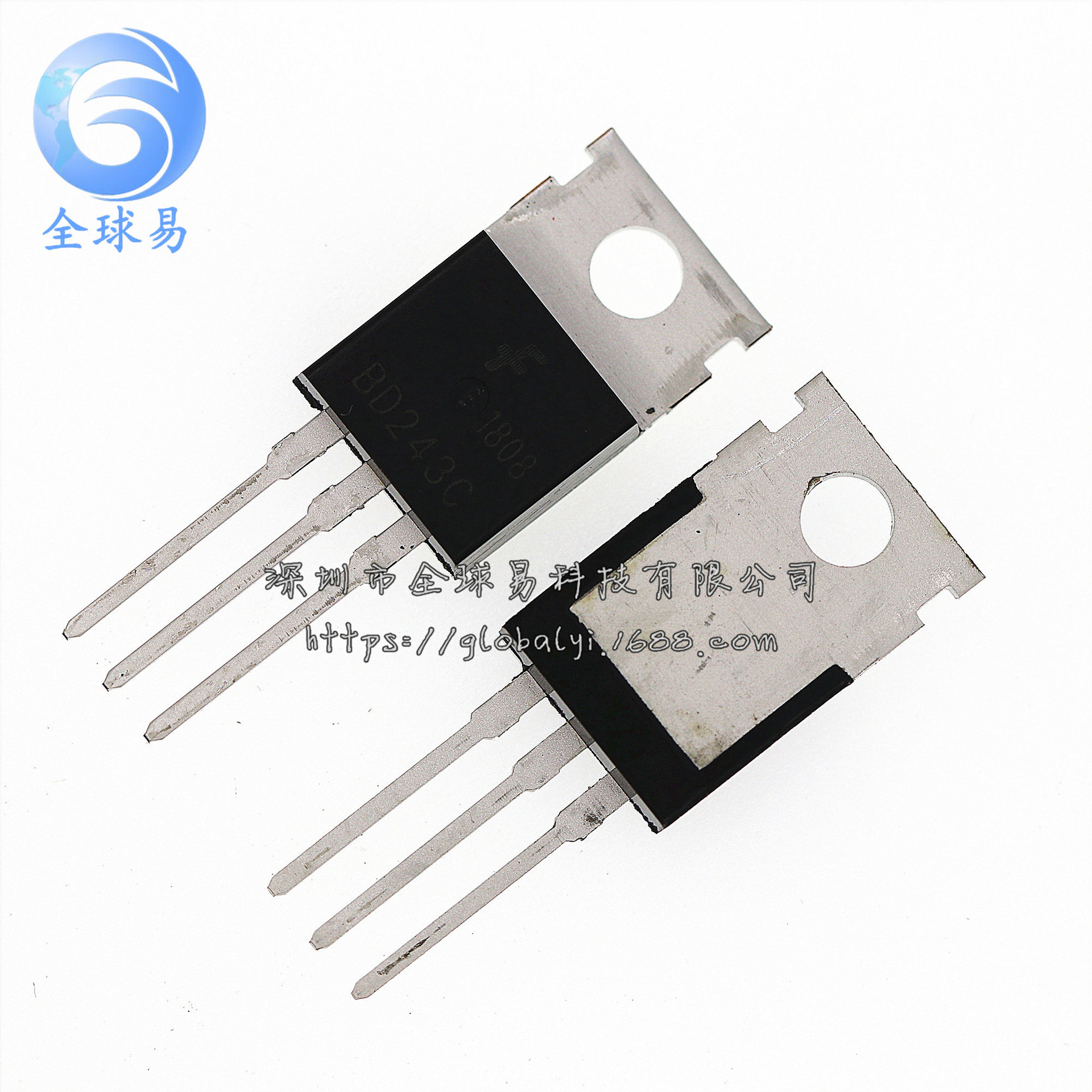 功率三极管 BD243C 6A/100V NPN TO-220 晶体管 SUNLEPHANT