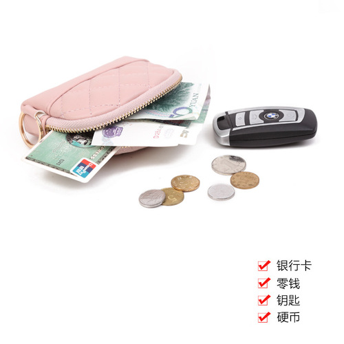 Women's Wallet Factory Direct Sale - New Zipper Handbag Ladies Minimalist Wallet Short Length Gingham Card Holder One Piece Dropshipping