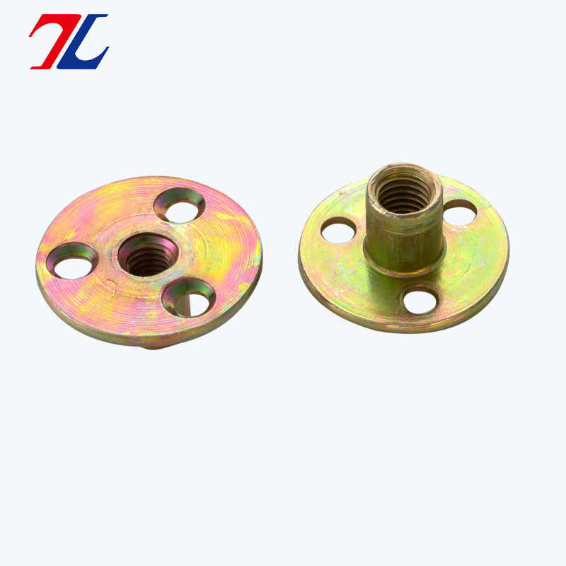 铁板螺母 家具螺母 对锁螺母 锁紧螺母 三孔螺母 M8 M10