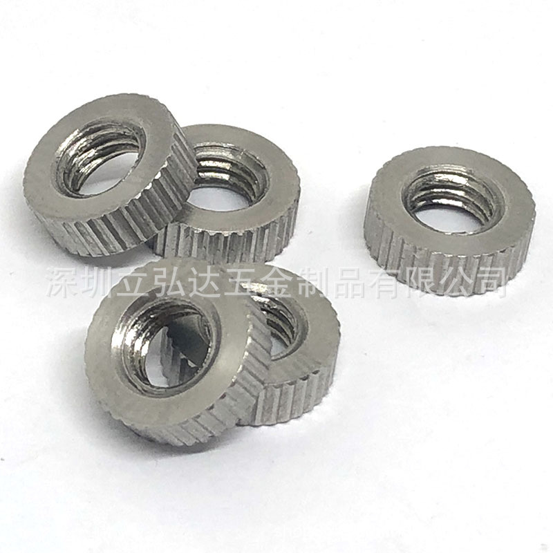 厂家直销非标定制 不锈钢车件螺柱 压铆螺柱 不锈钢螺母 滚花螺母