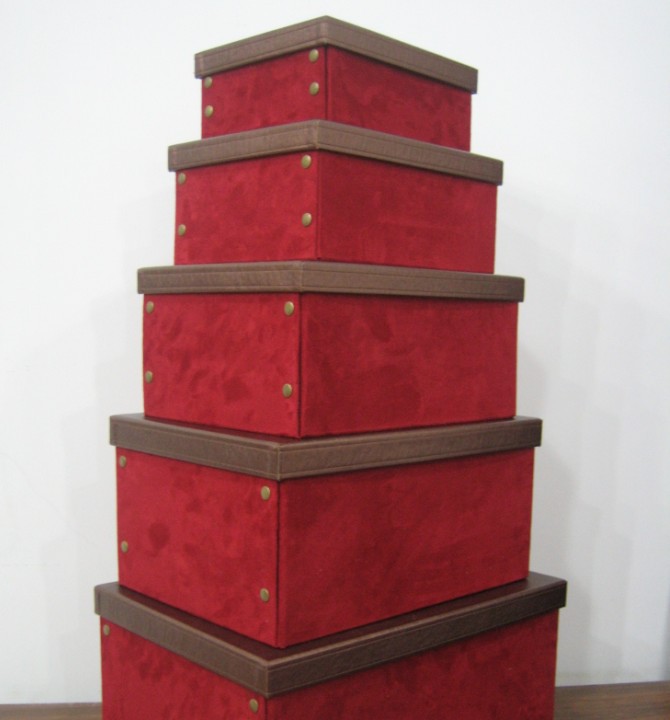 供应仿皮绒盒(山羊毛绒盒-仿羊皮)纸盒子厂家直销 storage box
