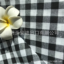 源头厂家现货 2018新款棉麻色织04格子面料 衬衫服装格子布料