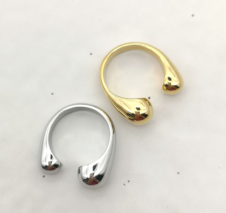 Fashion Geometric Brass Plating Open Ring display picture 4