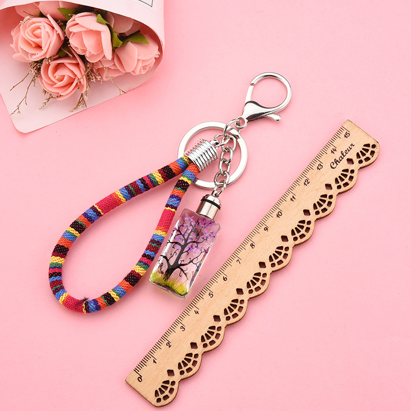 Creative Dried Flower Plant Cotton Rope Keychain Wholesale Nihaojewelry display picture 11