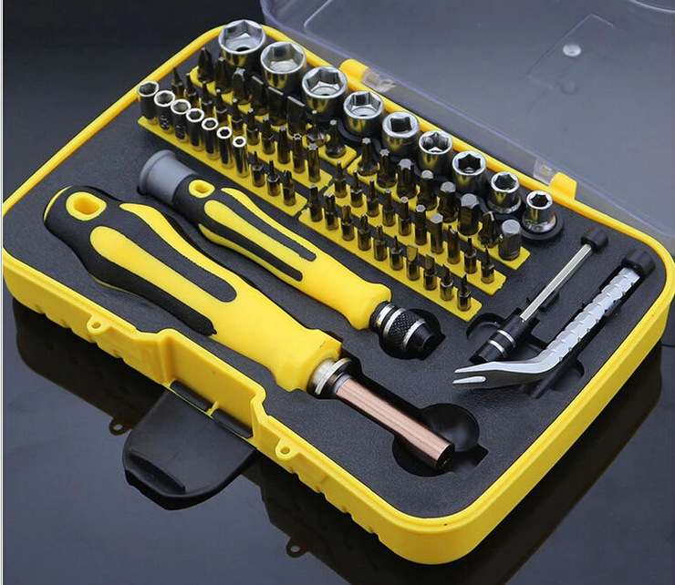 70合一多功能螺丝批刀套筒组合螺丝刀拆机套装工具拆手机电脑