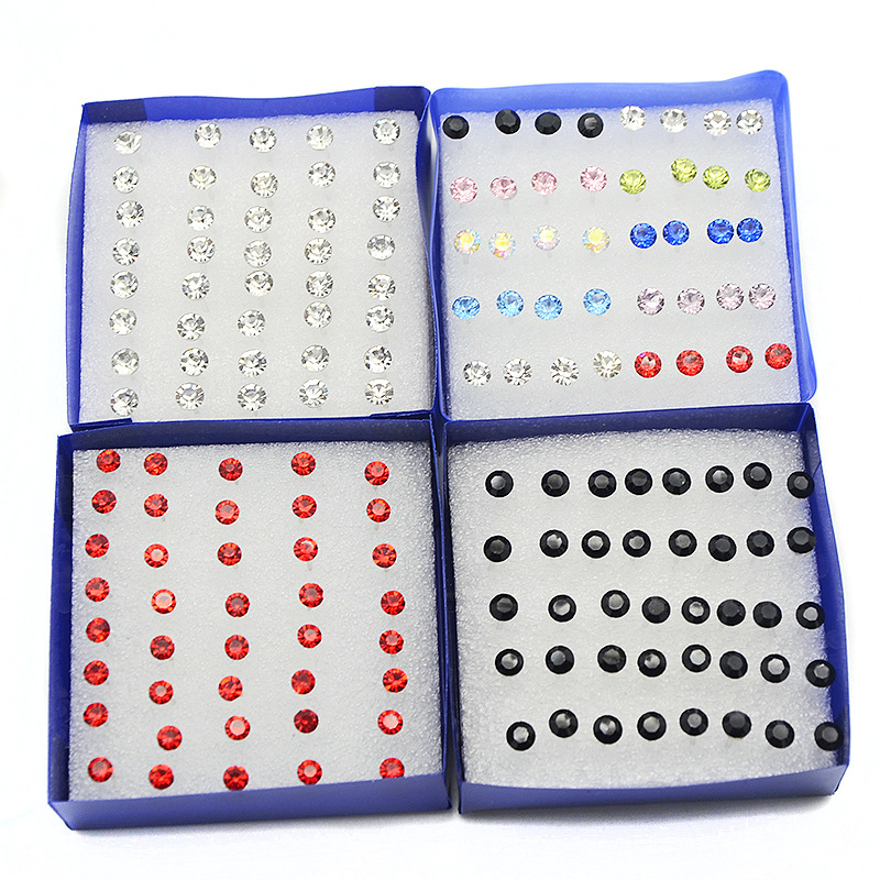 medium , please A Ear Studs white black gules Blue earrings Earrings fashion Accessories AliExpress