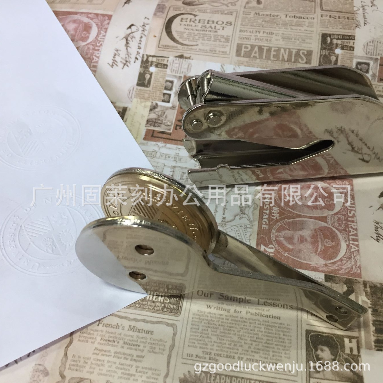 香港公司钢印手钳钢印中英文钢印图案LOGO钢印定制凹凸香港原子印-阿里巴巴