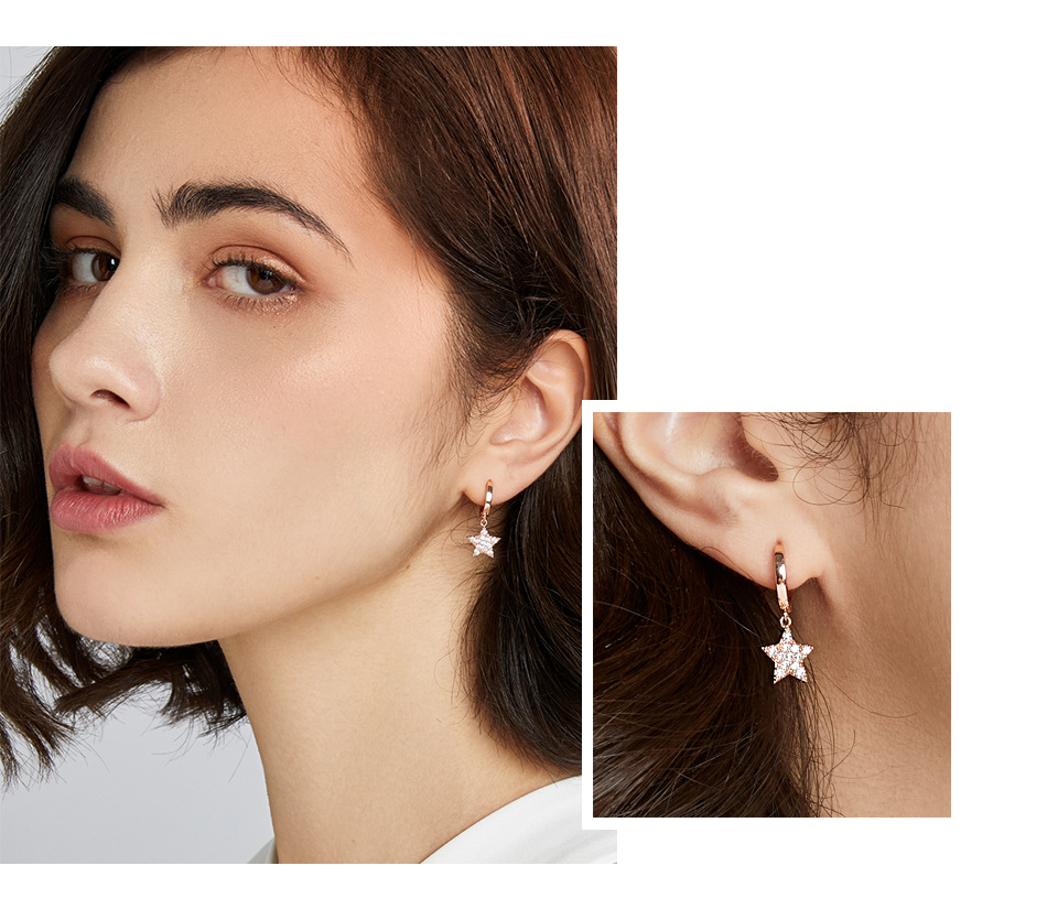 Star Yao Earrings Fashion Star Small Earrings Female display picture 5