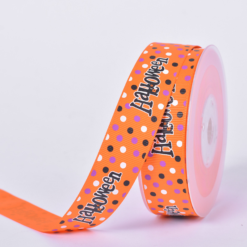 Cinta de Halloween al por mayor, 100 yardas, materiales para envolver regalos, decoración de Halloween, cinta de Halloween hecha a mano para bricolaje image 17