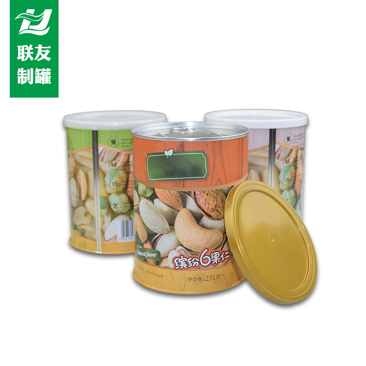 铁罐厂家定制坚果糖果马口铁罐子茶铁盒 食品级马口铁罐圆形