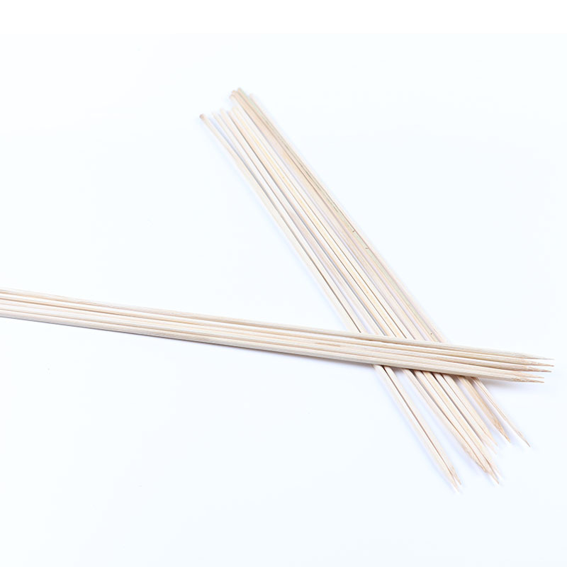 Palo de bambú herramientas de barbacoa desechable palo de barbacoa pinchos de carne aguja palo de bambú suministros de barbacoa palo de bambú palo de maíz palo redondo palo