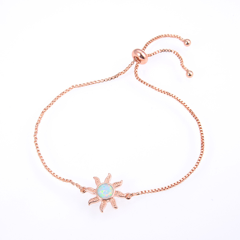 4g Weight Artificial Gemstones Inlay Material Bracelets Classification Copper Chain Material 1 Piece Quantity Holiday, Daily Occasion Copper Material Color Block Pattern Women's Gender Inlay Design Simple Style, Classic Style Style Copper Inlay Color Block Artificial Gemstones Bracelets 10