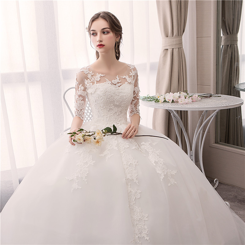 Wedding Dress 2026 New Wedding Bride White Lace Floor-length Wedding…