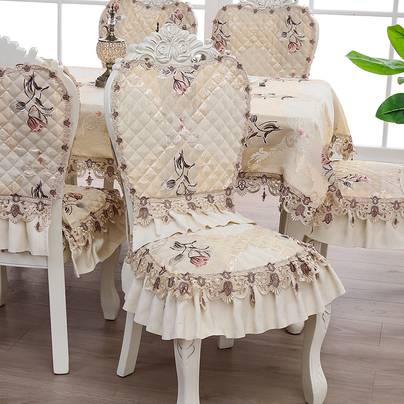 欧式郁金香黄椅垫 (3)