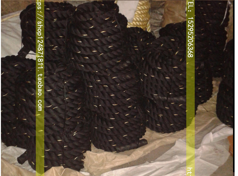 训练绳_一件代发厂家红色整体训练绳-黑黄格斗绳-体能甩---