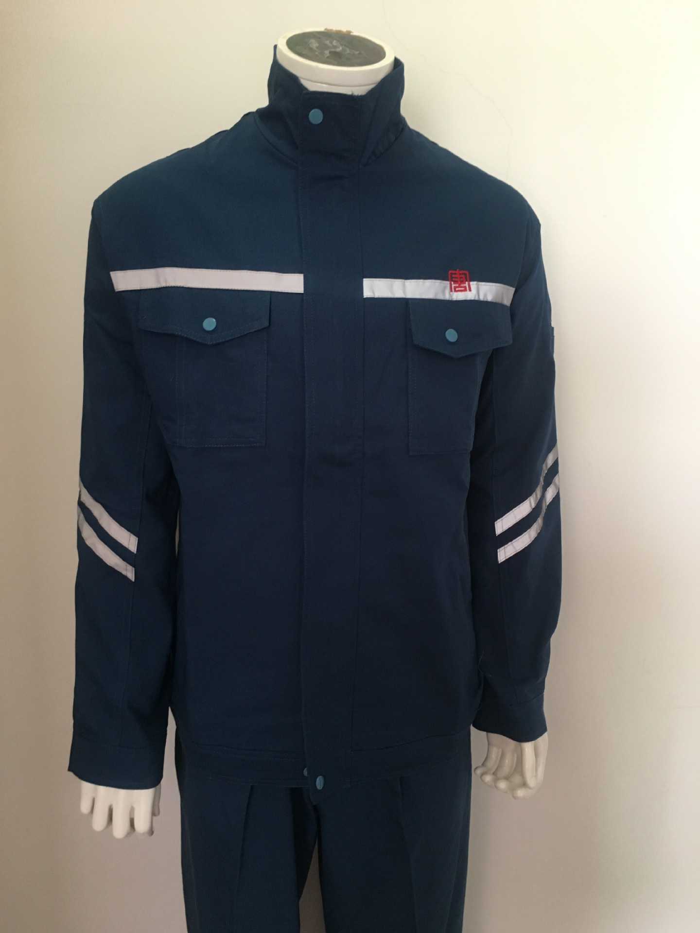 男女长袖劳保工作服套装工厂服汽修服电焊服环保保洁服装定制批发