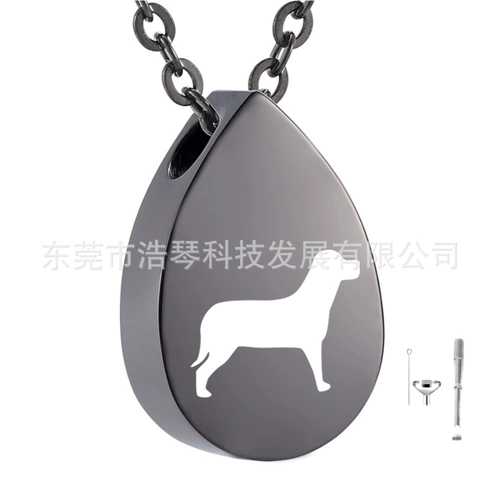 Мода персонализированные флакон духов кулон ПЭТ пепел ожерелье капли воды шкатулка кулон флакон духов ювелирные изделия