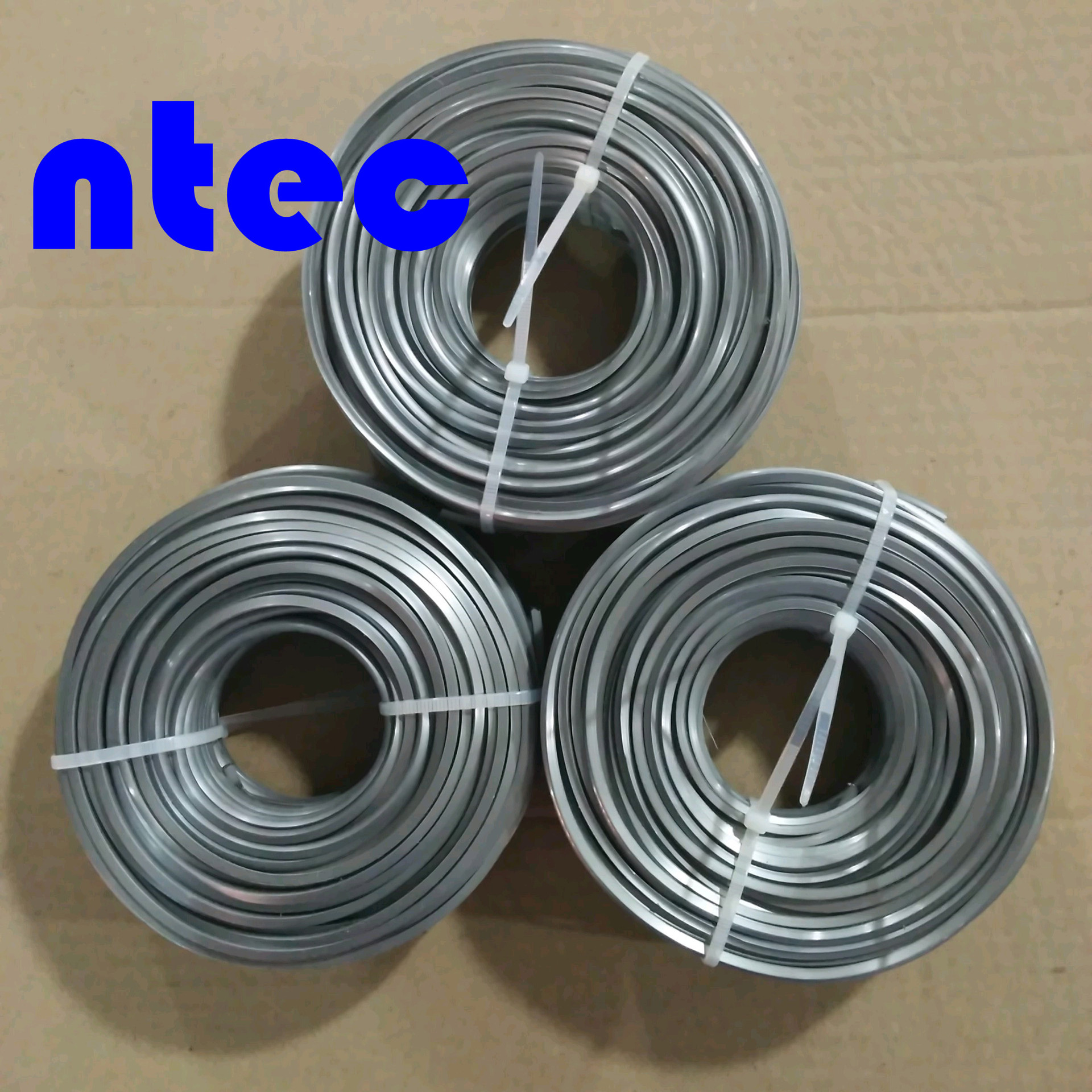 厂家直销 量大优惠 供应2.4mm 金属灰卷装割草线 打草绳