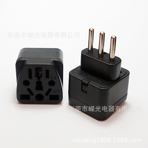 WY-12A 意大利插乌拉圭嵌入式转换器接地新多功能插孔美标极性