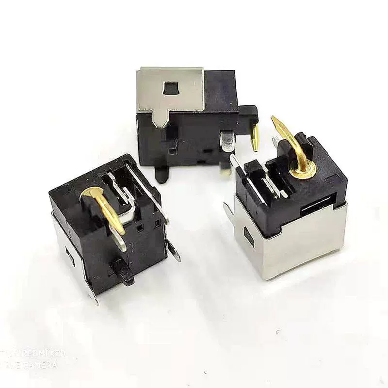 大电流一体针DC电源插座 DC044E 带屏蔽10A电流插座 5521插口