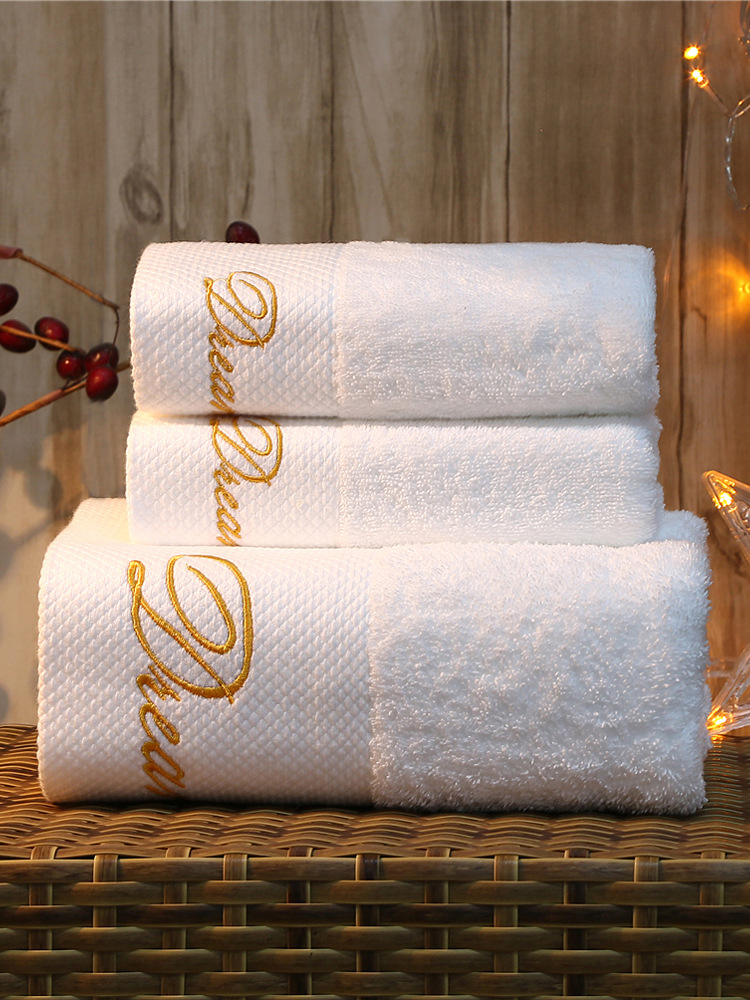 Stars hotel hotel soft towel thickening water uptake Homestay Bathing lovers Bath towel towel suit wholesale