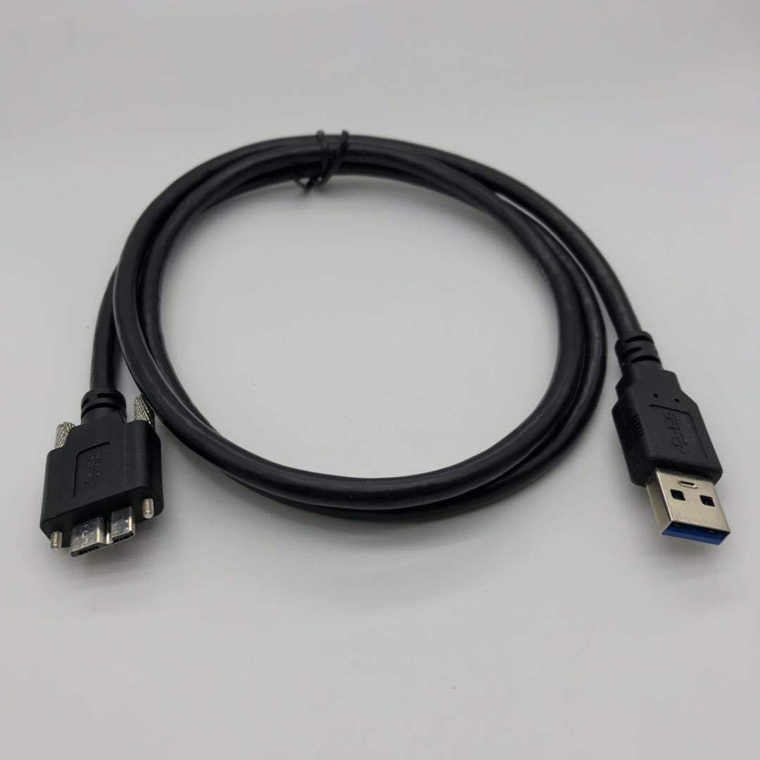 micro usb3.0工业相机线 3.0AM 转MicroB带螺丝固定数据线-阿里巴巴