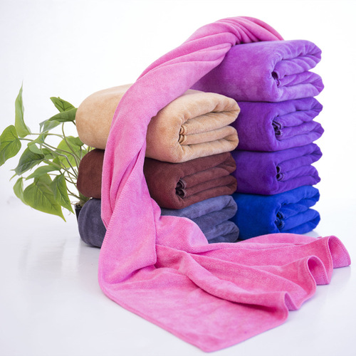 Beaut Salon Ultra-Fine Fiber 300g Plain Custom Thick Bedspread Absorbent Shower Towel Car Wash Large Towel
