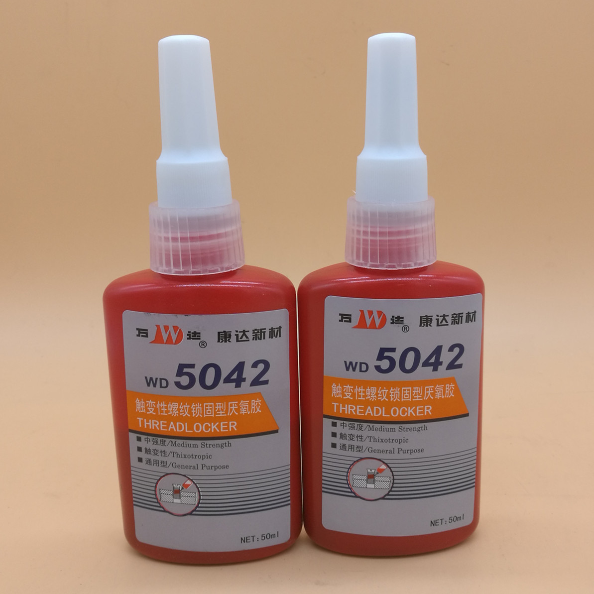 上海康达5042触变性螺纹锁固型中强度厌氧胶