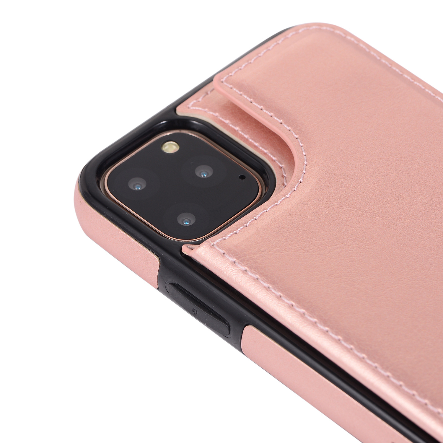 Leather Phone Case For Iphone 16 Pro Max Protective Card Holder_voghion.com