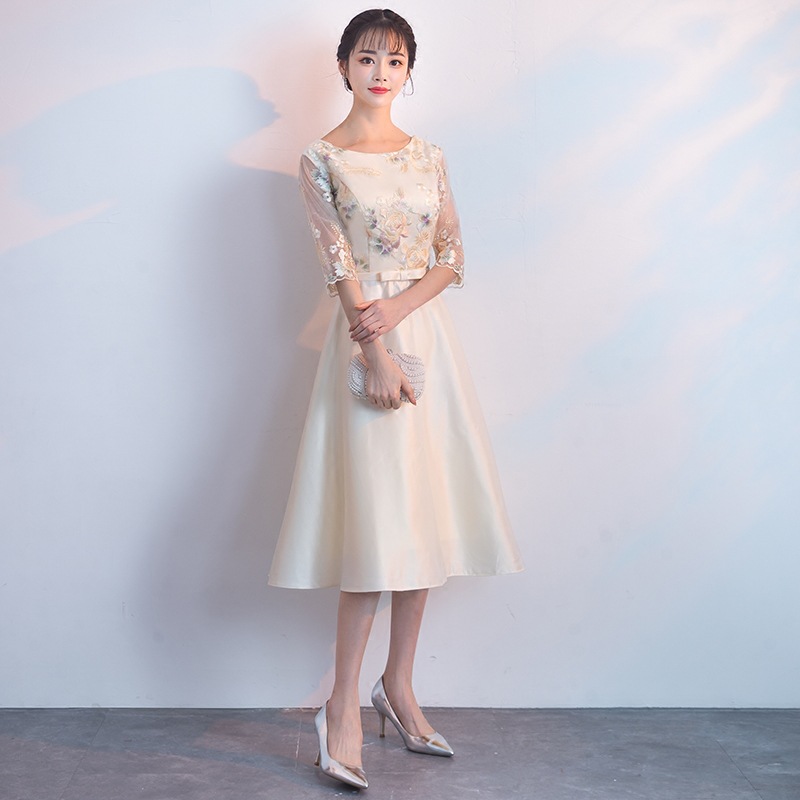 Long fashionable evening dress