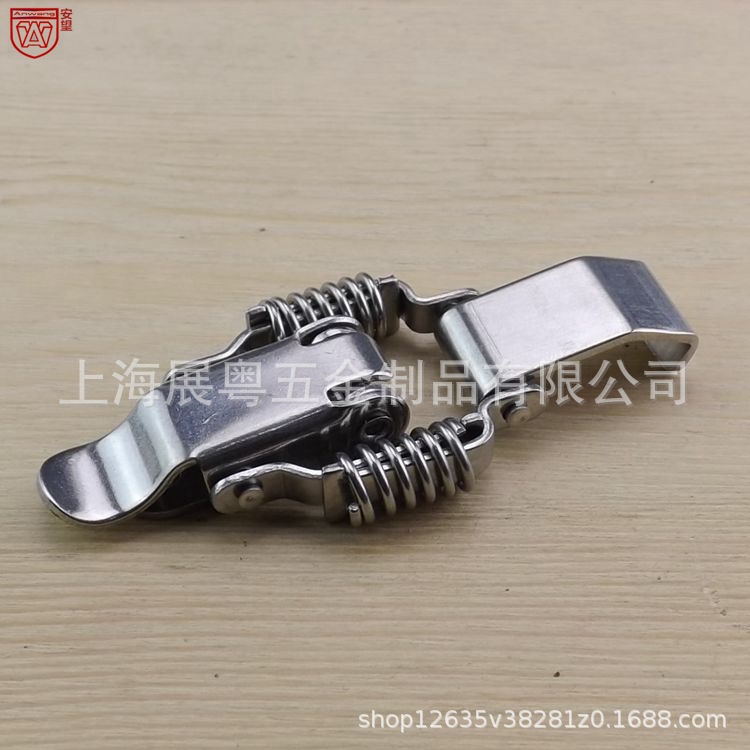 AW304 acero inoxidable de doble resorte hebilla de bloqueo pesado caja hebilla industrial hebilla de bloqueo 067 + 1