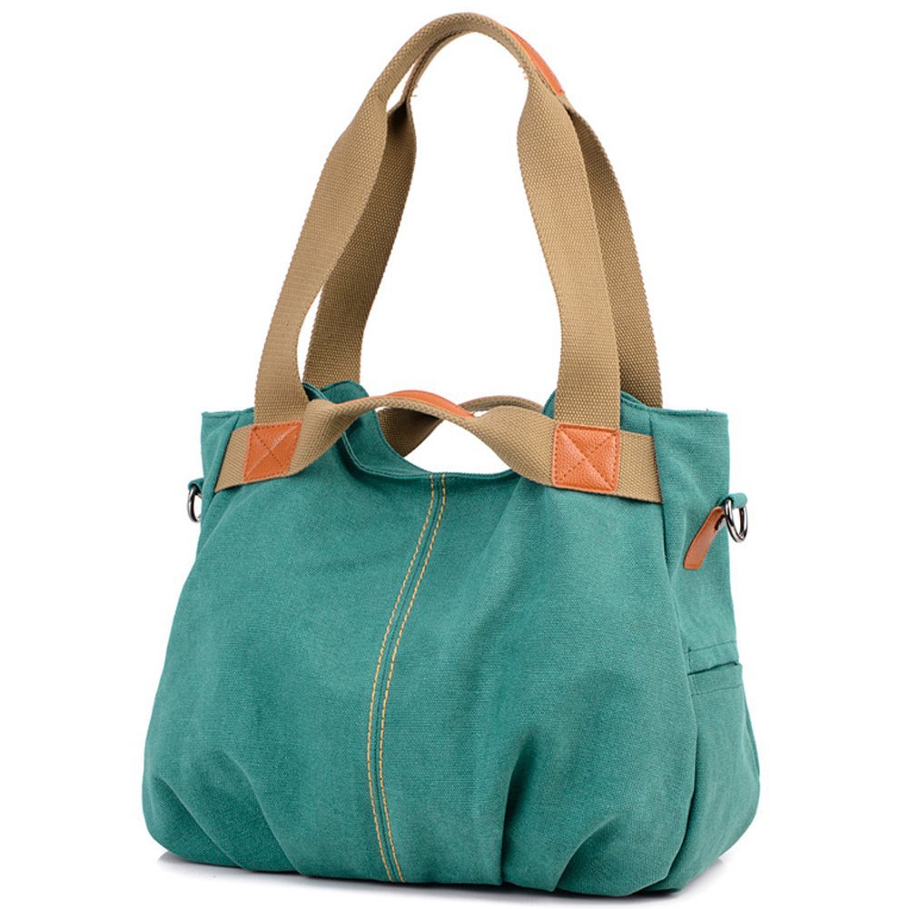 女装女士休闲复古流浪汉帆布日常钱包手提包单肩手提包购物手提包