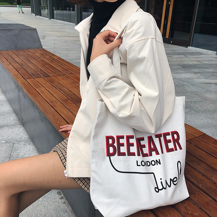 Bolso de la lona retro griego chiprus carta de un solo hombro bolso de las mujeres bolso de mano nicho
