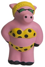 SQUISHY新品 PU BEACH PIG PU发泡玩具猪 广告赠品 STRESS BALL