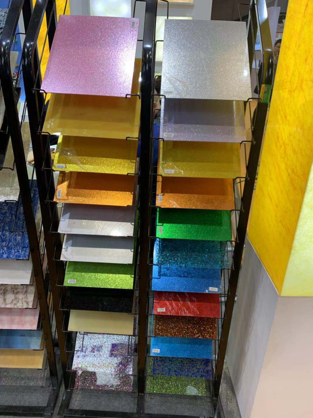 金葱粉玳瑁板云彩木纹透光石板酒店用品家具饰品箱包专用板2-20mm