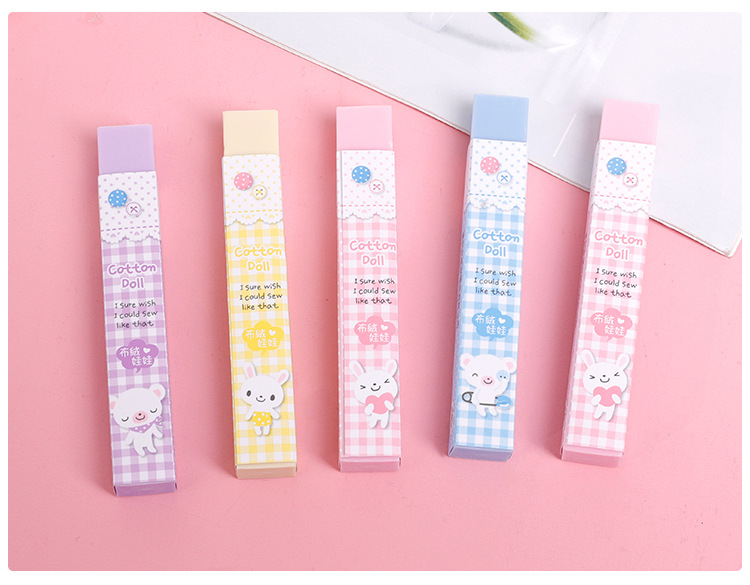 28g Weight School Occasion Rubber Strip Wipe Clean Eraser Student School Supplies Random 1 Piece