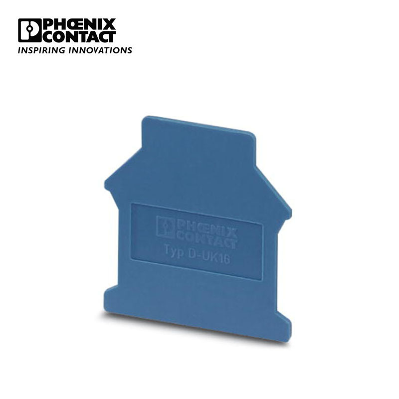 菲尼克斯 接线端子附件 隔板 端板 - D-UK 16 BU - 3006108-50