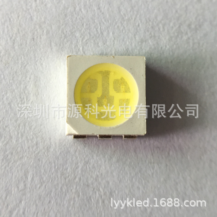 源头工厂 5050白光 白色 26-28LM  ra80贴片led灯珠 照明光源灯珠