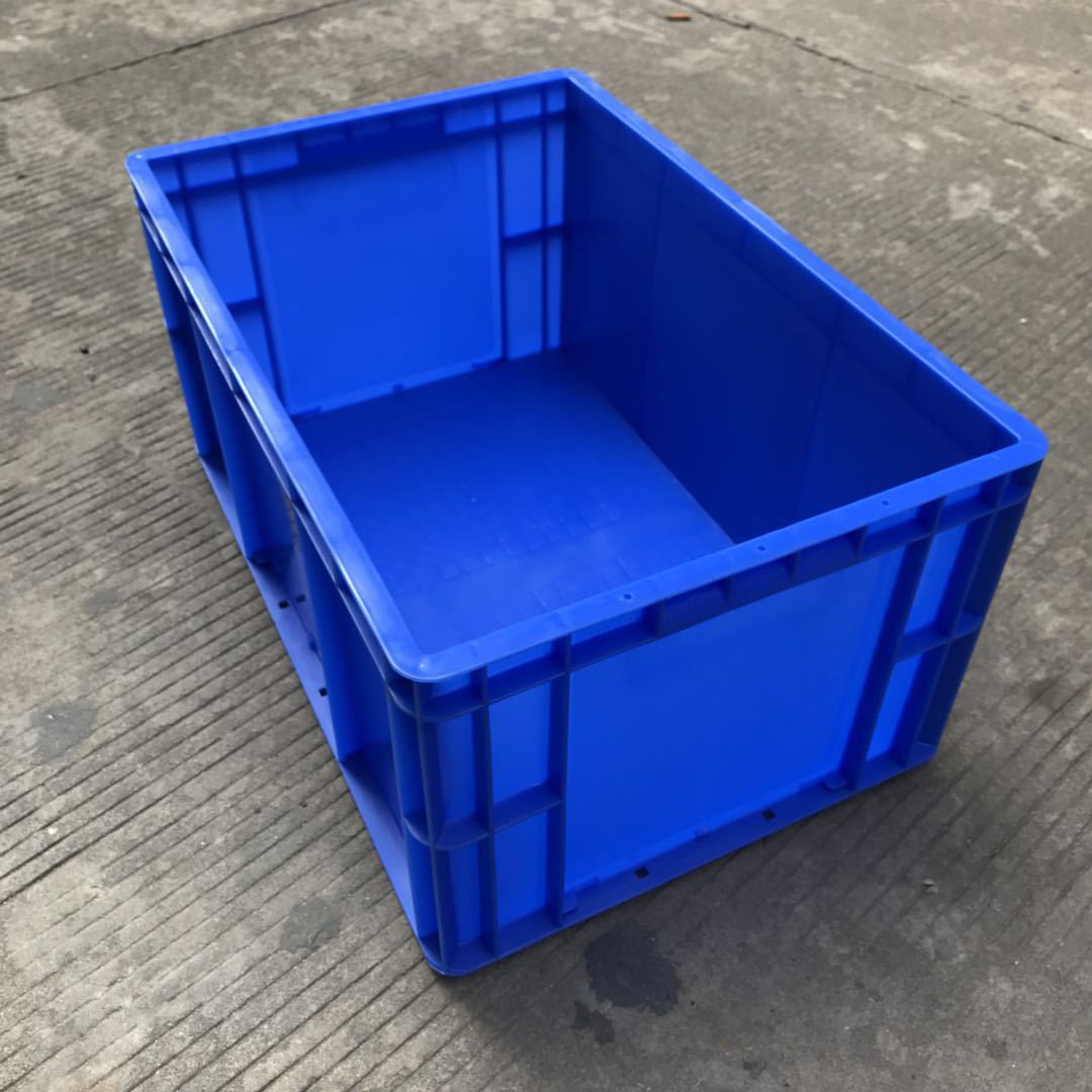 塑胶箱周转箱工具零件储物箱545*415*372塑料收纳箱可带盖配刀卡