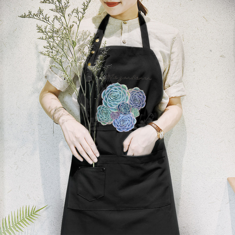 Estilo coreano creativo delantal salón de belleza peluquería floristería ropa de trabajo anti-fouling micro impermeable imprimible