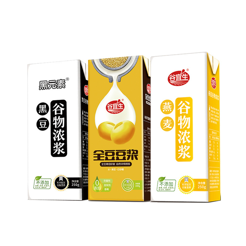 谷宜生即食杂粮粗粮浓浆黑豆豆奶燕麦早餐奶五谷粉粥营养早餐代餐