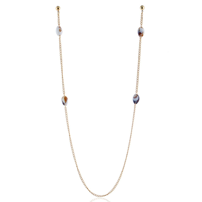 Fashionable accessory, necklace and earrings, chain drop-shaped, European style, internet celebrity