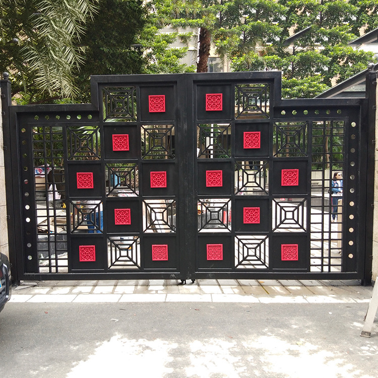 Non-standard customized high-grade iron gate garden Chinese-style entrance Iron Gate Villa entrance Non-standard customized high-grade iron gate garden Chinese-style entrance Iron Gate Villa entrance