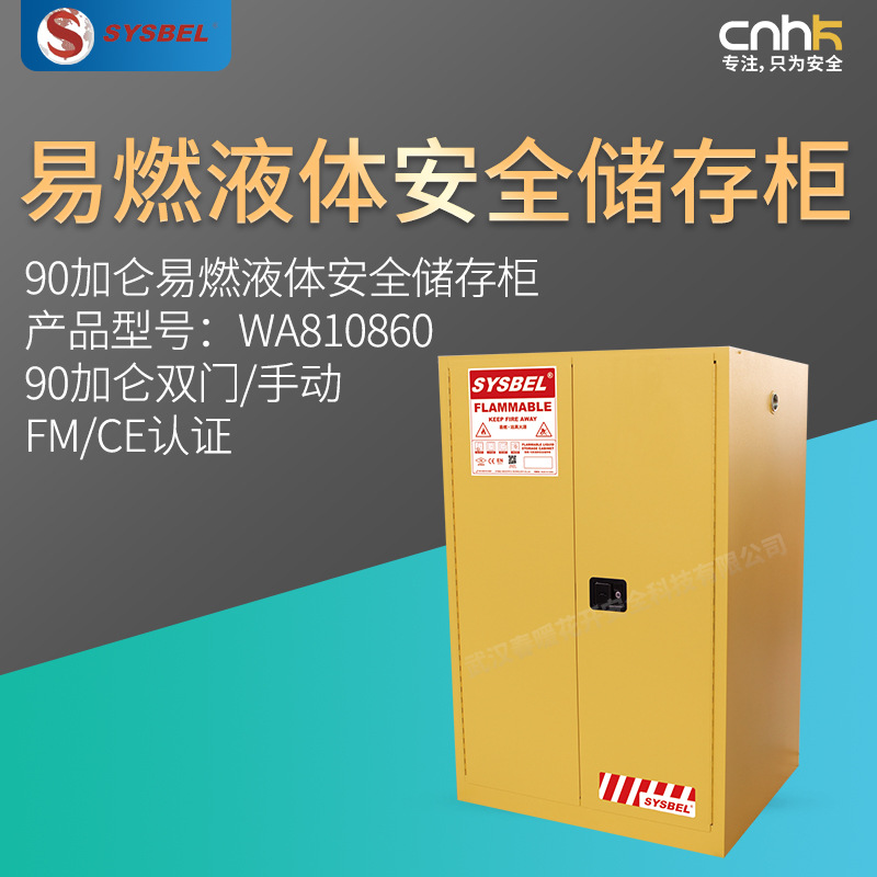 SYSBEL西斯贝尔90加仑易燃液体安全储存柜FM/CE认证WA810860
