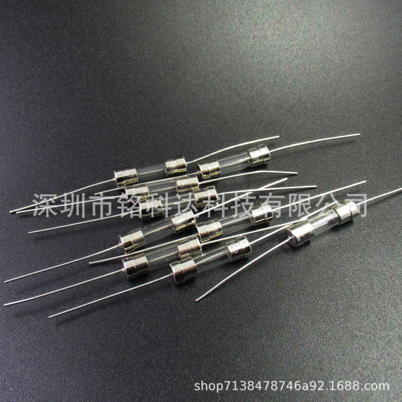 玻璃保险丝管 3.6*10带引脚 T0.5A1A2A 3.15A4A5A6.3A8A10A 慢断