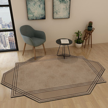 北歐ins客廳地毯現代簡約茶幾沙發墊卧室床邊網紅不規則地墊