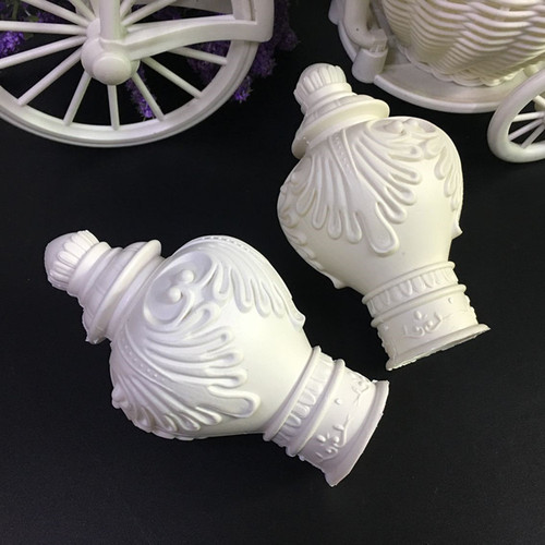 Classical head curtain rod decorative head Roman rod head plug sealing rod head curtain accessories accessories blow molding head