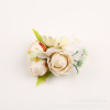 Red hair accessory for bride, hairgrip, European style, flowered